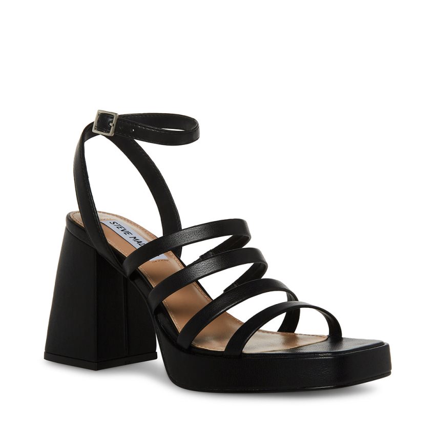 Black Steve Madden Marilyn Women's Heels Sandals | PH 7854DCH